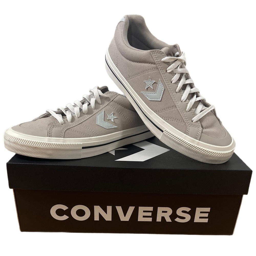 Converse SPORT CASUAL OX Men's Light Gray Sneakers Size 10.5 EUC 1X
